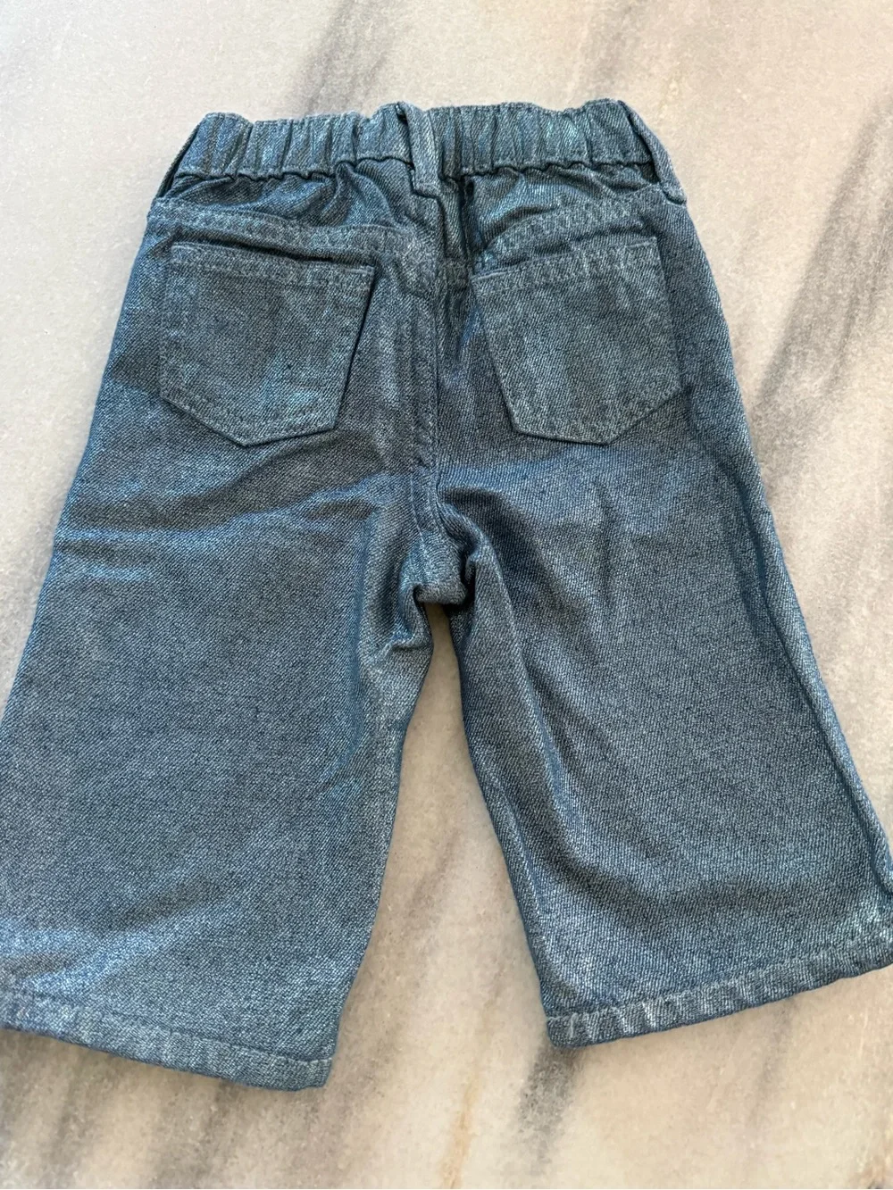 Baby GAP Girls flare leg Shimmer denim jeans size 6-12months Cotton NWT